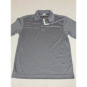 Nike Golf Dri Fit Mens New With Tags Medium Black Outdoor Golf Sleeve Logos